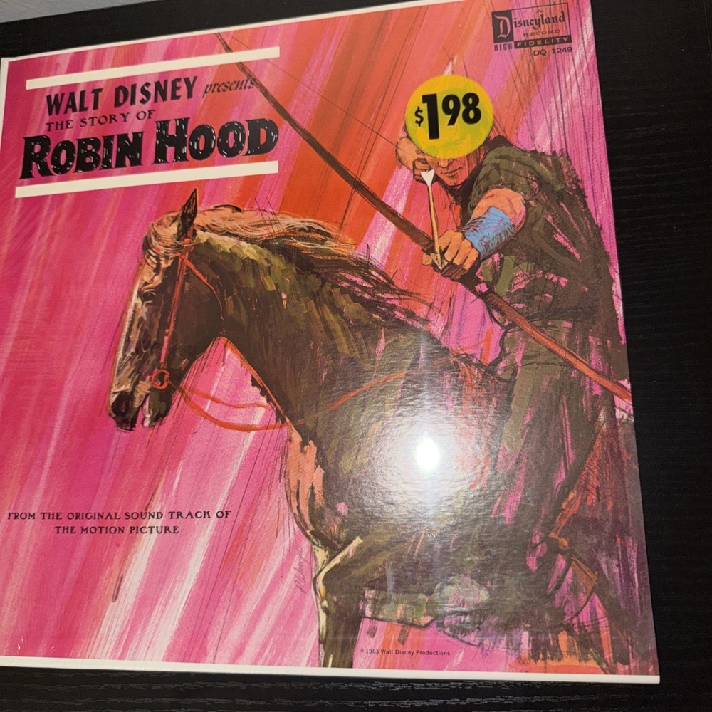 Walt Disney The Story Of Robin Hood Vintage Vinyl Record LP Rare Sealed DQ1249 - Picture 3 of 16